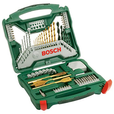 Bosch 70-Pieces X-Line Titanium Drill and Screwdriver Bit Set (for Wood, Masonry and Metal, Accessories Drills) - FoxMart™️ - Bosch Accessories